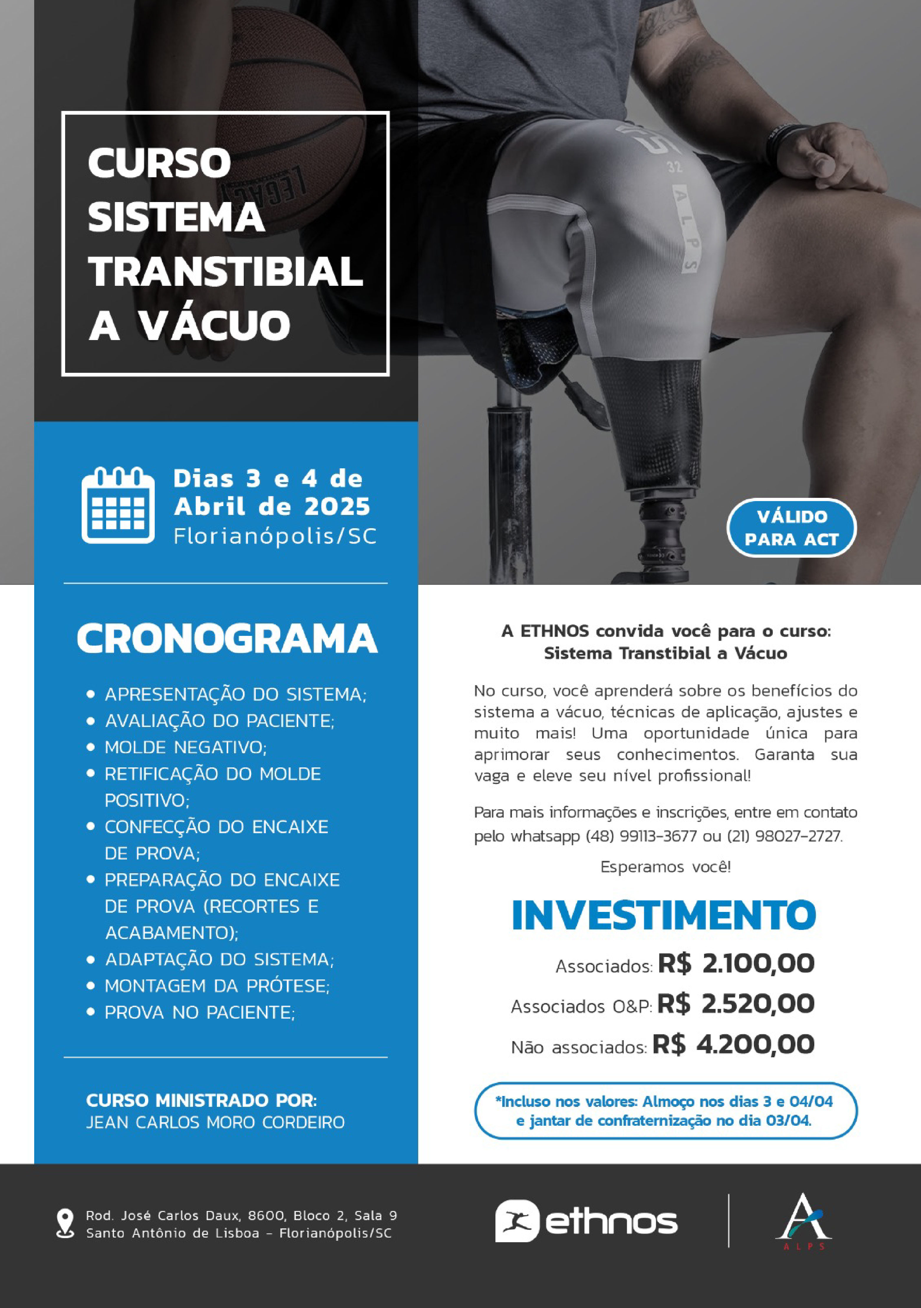 CURSO COLETE TRIDIMENSIONAL PARA ESCOLIOSE - EM CAMPO GRANDE - MS