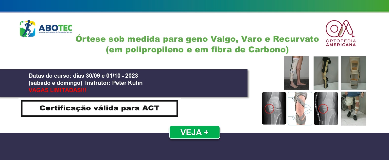 Curso de Orteses joelho – Válido p/ o ACT!